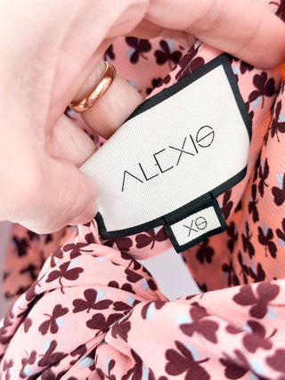 Alexis Two-piece set featuring sleeveless, square-neck crop top with wide straps and flowy, high-waisted long skirt, XS