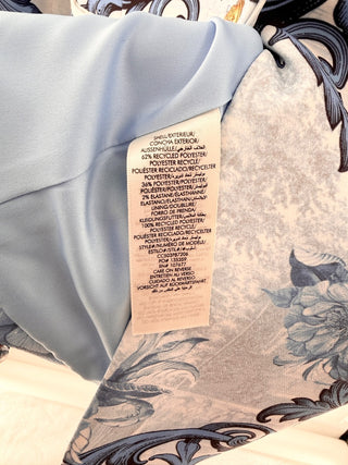 Alice & Olivia Macey floral toile blazer with gold tone button closure & notched lapels, 8