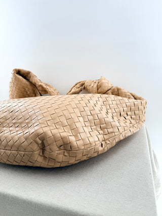 Bottega Veneta mega maxi leather intreciatto jodie bag, largest
