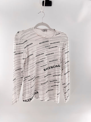 Balenciaga All over logo sleeve, L
