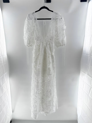 For Love & Lemons lace eyelet long dress, L