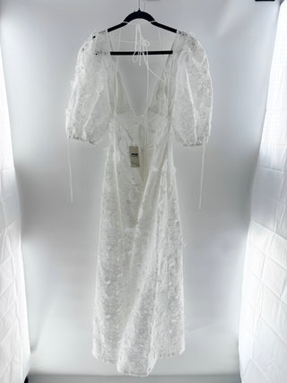 For Love & Lemons lace eyelet long dress, L