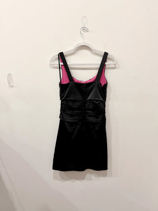 B. Darlin Sleeveless Ruched Formal Bodycon Mini Dress Black Women's Size Small