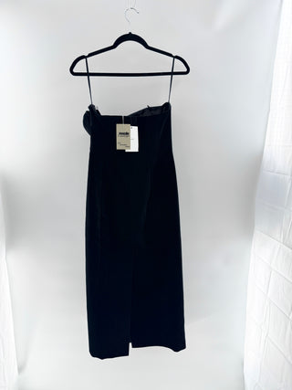ALC strapless velvet midi dress, 8