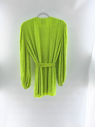 Retrofete wrap sequin mini dress, XS