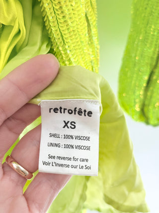 Retrofete wrap sequin mini dress, XS