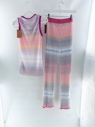 Missoni matching knit set tank top and knit pants, top IT 38 / US 2 / bottom IT 44 US 8