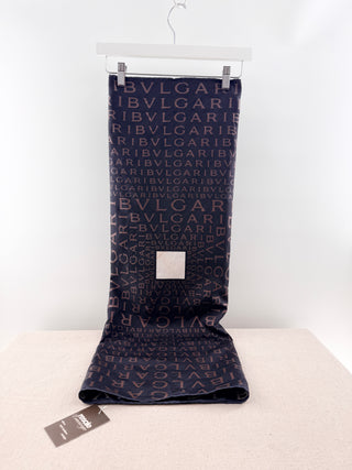 Bulgari 100% silk print square scarf