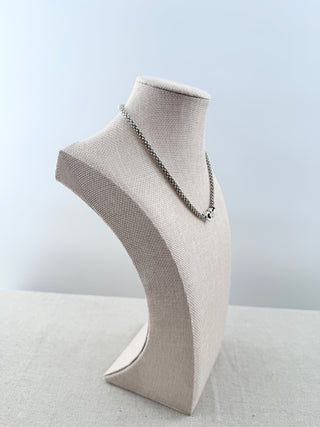 Lagos derby caviar buckle rope sterling silver and 18 k necklace