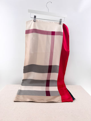 Burberry 100% silk square scarf large