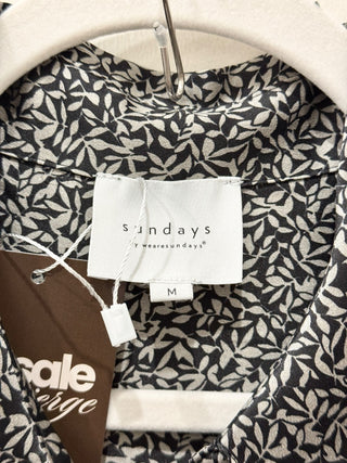 Sundays 100% silk set: shirt and pants, top M / bottom S