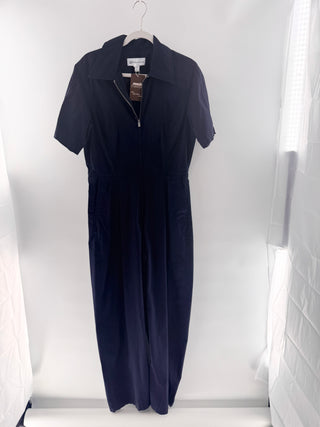 GAP with Victoria Beckham Casual blue zip short-sleeve jumpsuit, M