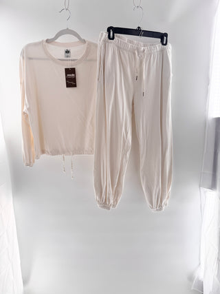 NSF White lounge tracksuit matching set, M