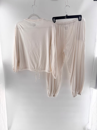 NSF White lounge tracksuit matching set, M