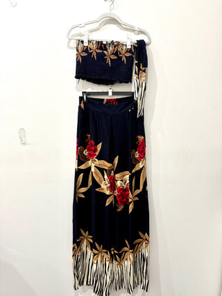 Miss Avenue Navy blue floral set, L