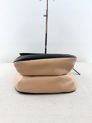 Chloe two tone leather bag top handle amelia