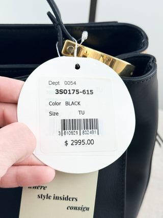 Chloe two tone leather bag top handle amelia
