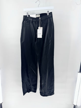 DL 1961 coated denim karmine refined wide leg, 26 x 31