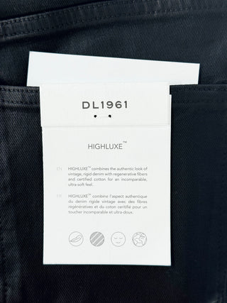DL 1961 coated denim karmine refined wide leg, 26 x 31