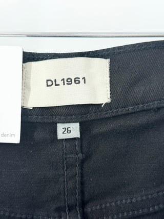 DL 1961 coated denim karmine refined wide leg, 26 x 31