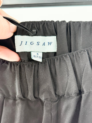 Jigsaw satin silk jogger pants, 8 UK / 4 US