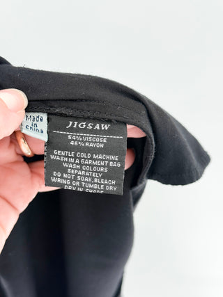 Jigsaw satin silk jogger pants, 8 UK / 4 US