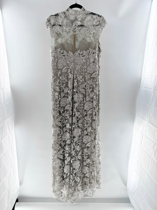 Tadashi Shoji lace embellished long dress gown, 12