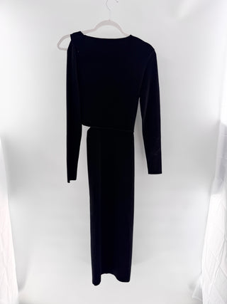 A.L.C. Chic black cut-out knit dress, M