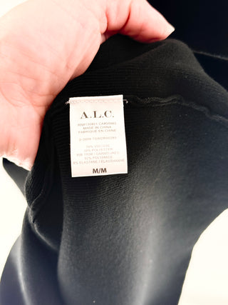 A.L.C. Chic black cut-out knit dress, M