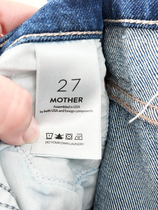 Mother High-waisted jeans with classic, streamlined silhouette and straight leg, 27