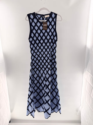 Ulla Johnson Floral geometric knit  crochet dress, L