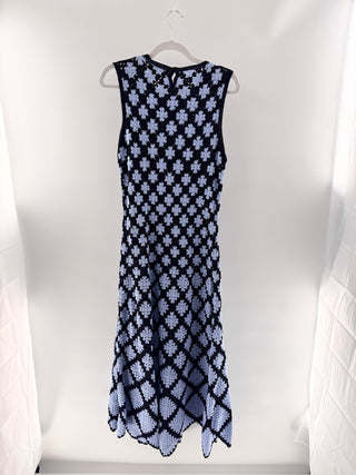 Ulla Johnson Floral geometric knit  crochet dress, L