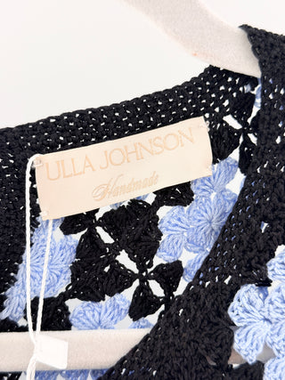 Ulla Johnson Floral geometric knit  crochet dress, L