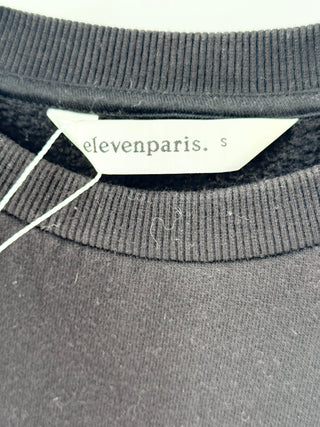 Eleven Paris Renaissance Long Sleeveless Graphic Sweatshirt Black Men's Small