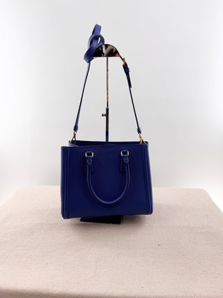 Prada galeria saffiano leather toe bag with long strap, S