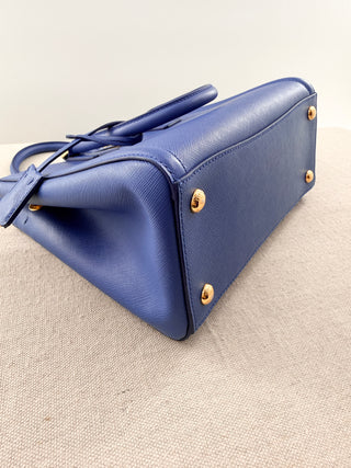Prada galeria saffiano leather toe bag with long strap, S