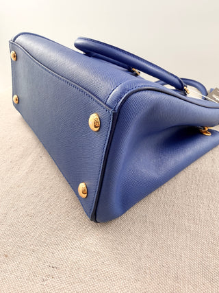 Prada galeria saffiano leather toe bag with long strap, S