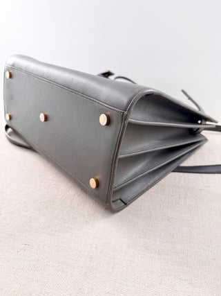 Saint Laurent sac de jour small top handle leather bag with long strap