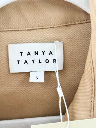Tanya Taylor Belted short sleeve utility shirt, S