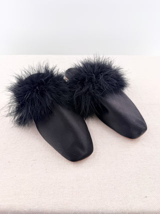 Sleeper Manon Feather Mule Slippers, 41