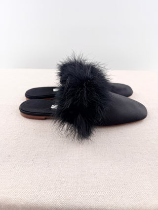 Sleeper Manon Feather Mule Slippers, 41