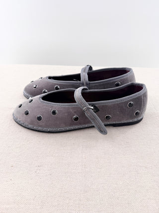 Flabelus Mae Cristal Mary Jane Flats, 42