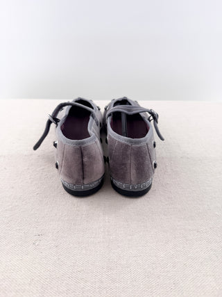 Flabelus Mae Cristal Mary Jane Flats, 42