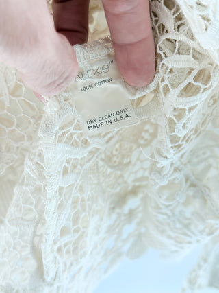 Alexis crochet sheer top, XS