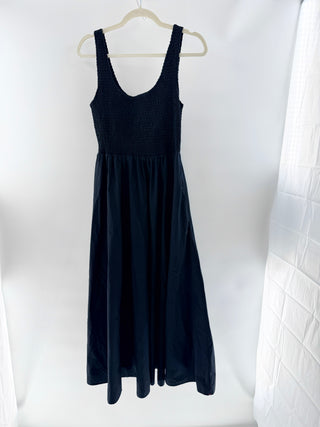 Xirena cotton sleeveless smocked maxi dress, S
