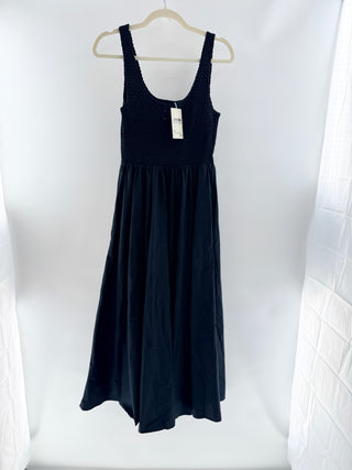 Xirena cotton sleeveless smocked maxi dress, S