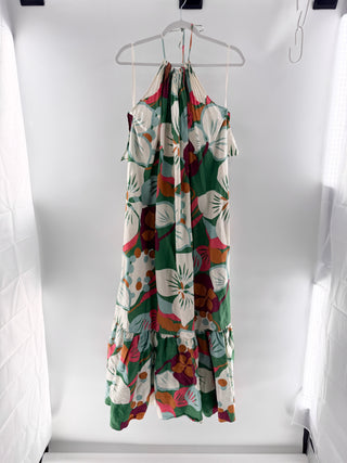 Ted Baker Vibrant tropical floral maxi dress, M