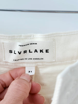 Slvrlake Beatnik Cotton Blend High Rise Denim Skinny Jeans White Women's Size 31
