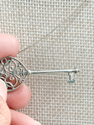 Tiffany & Co. enchant heart key necklace and pendant