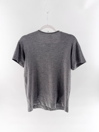 Louis Vuitton Casual grey leather pocket tee, M